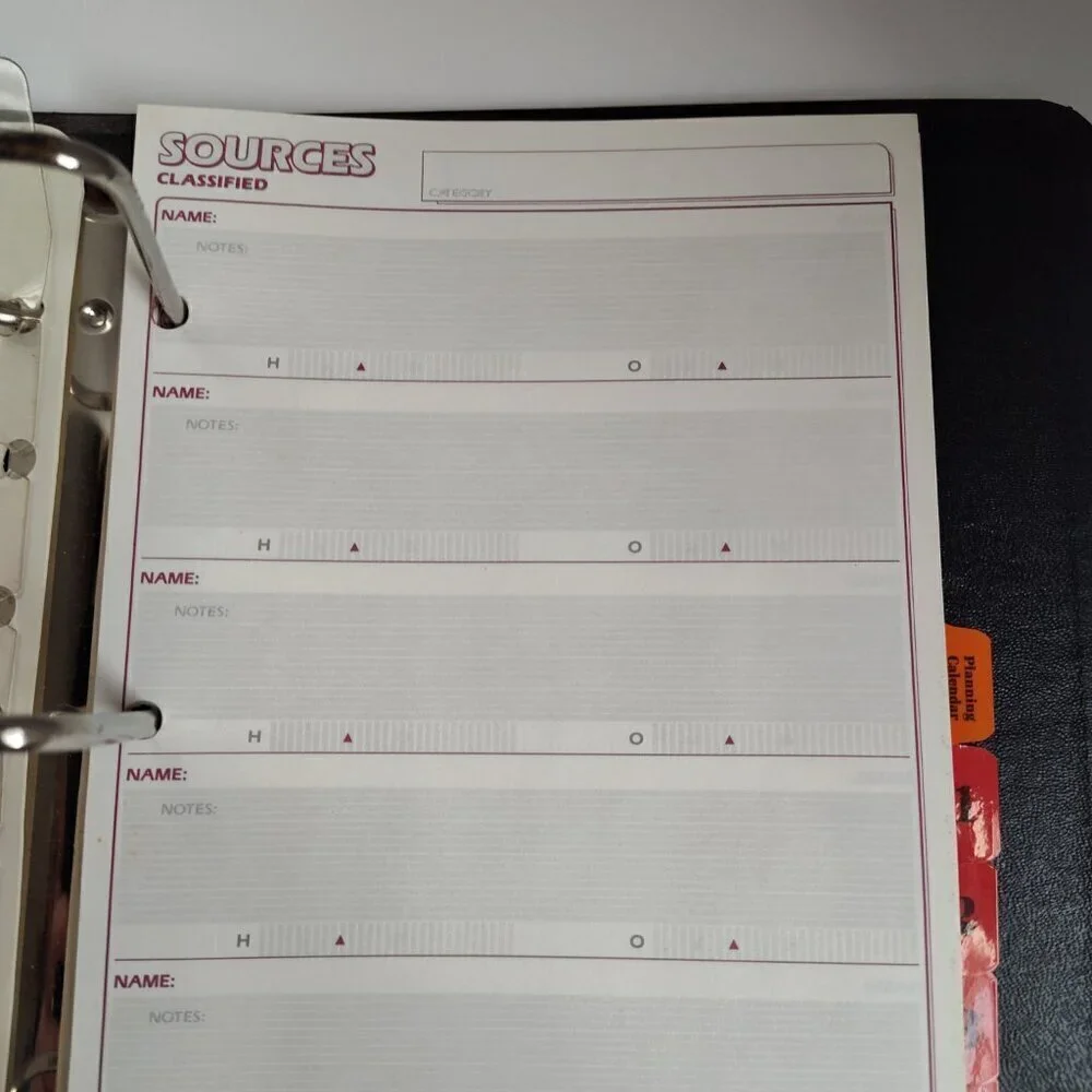 Franklin Quest/Covey Three-Ring Burgundy Storage Binder